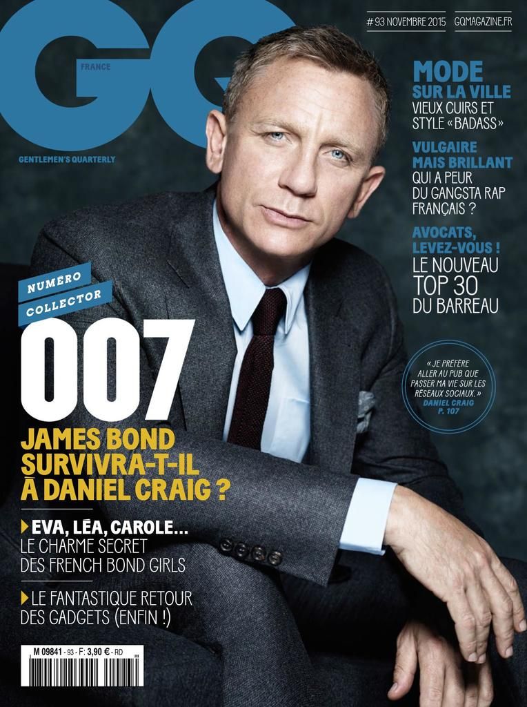 GQ France Daniel Craig – Press on Swaguy Paris